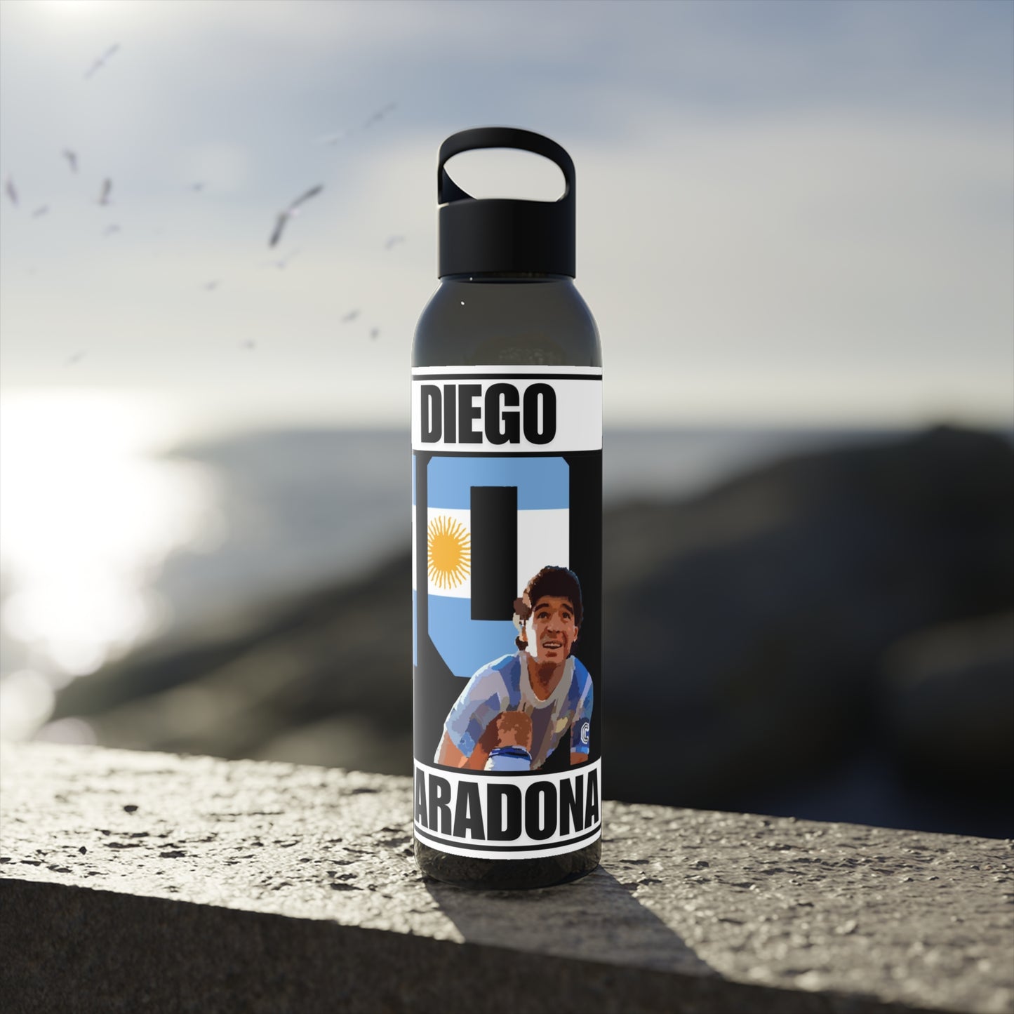 Diego Maradona Water Bottle