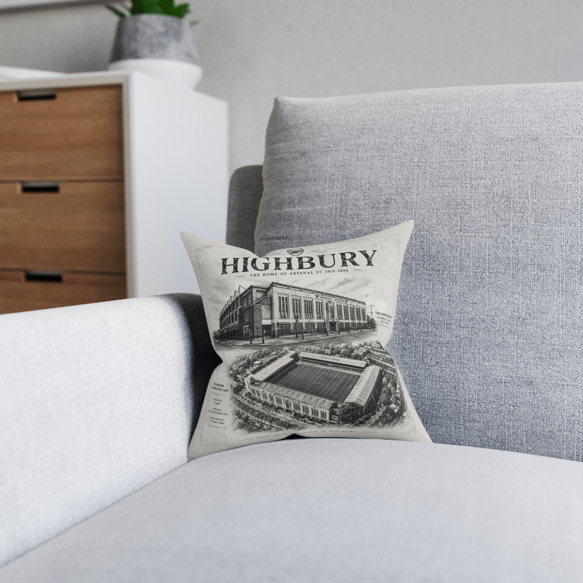 Vintage Highbury Square Pillow