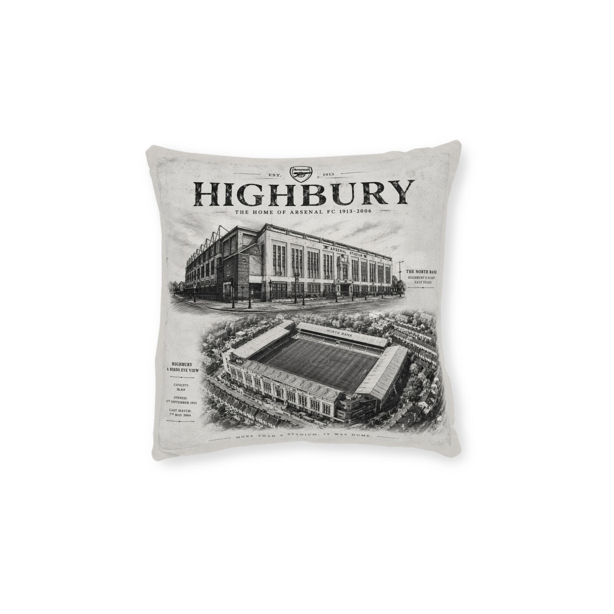 Vintage Highbury Square Pillow
