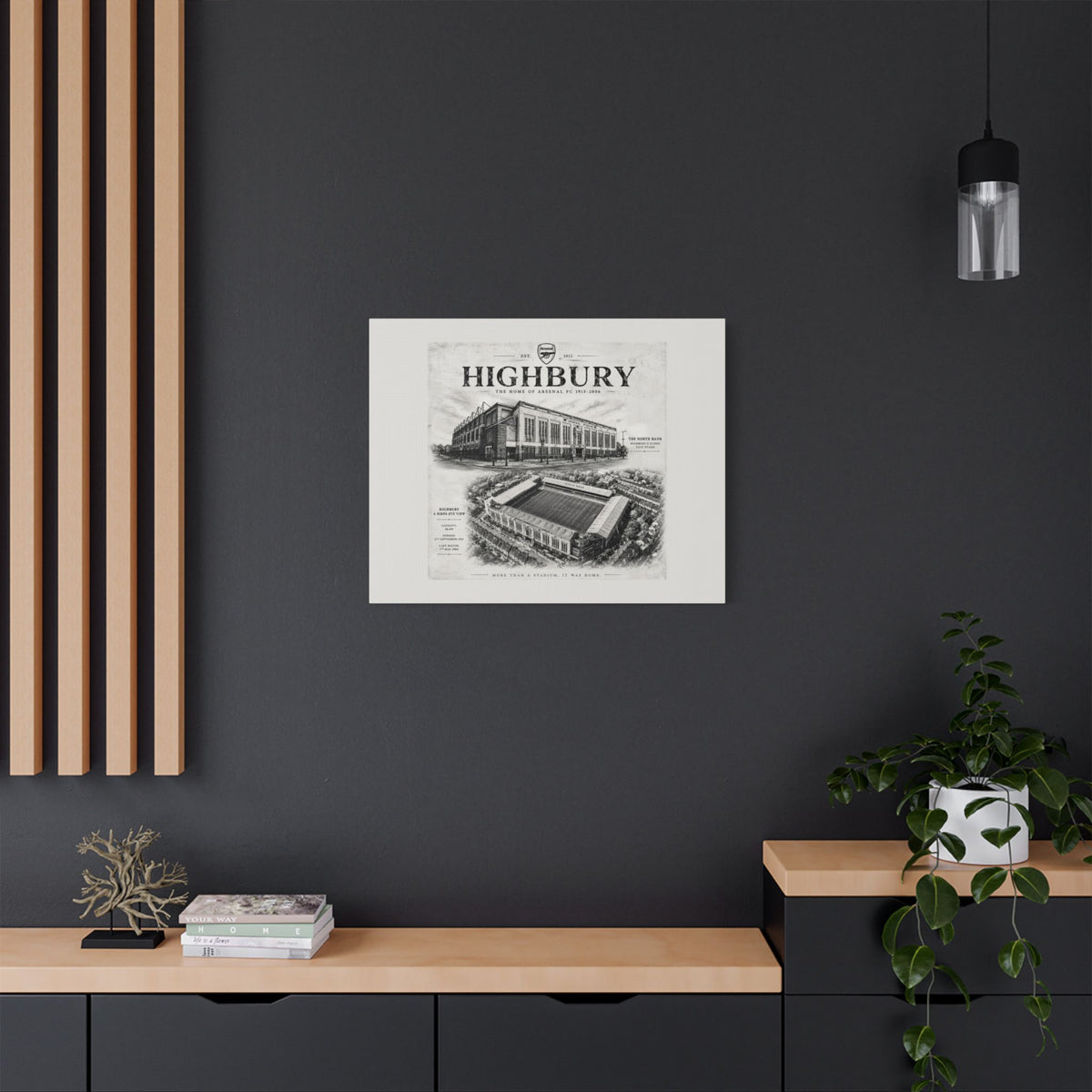 Vintage Highbury Canvas Print
