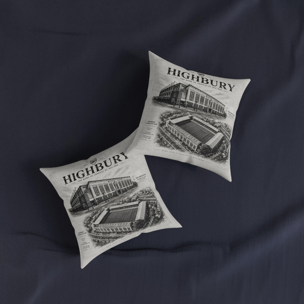 Vintage Highbury Square Pillow