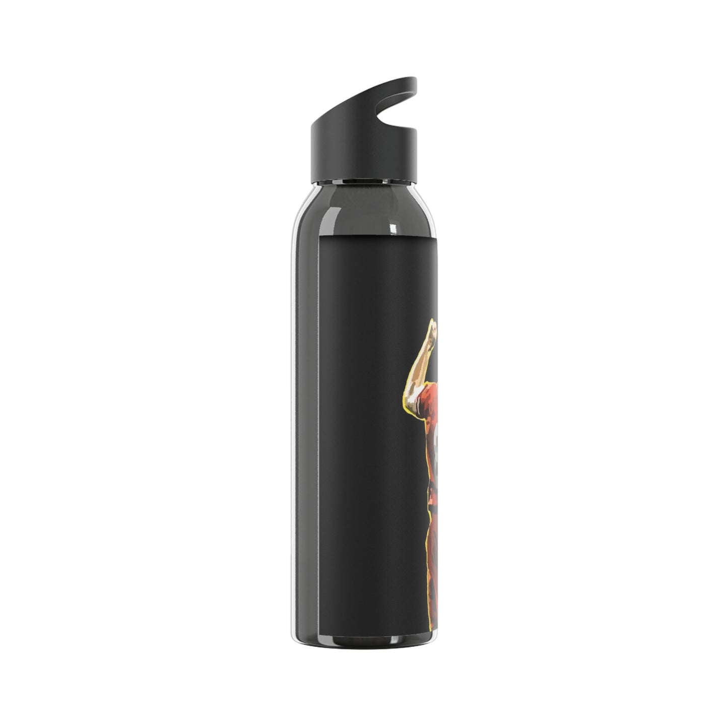 Soccer Victory Water Bottle — Player Celebrating Number 8 Sports Bottle