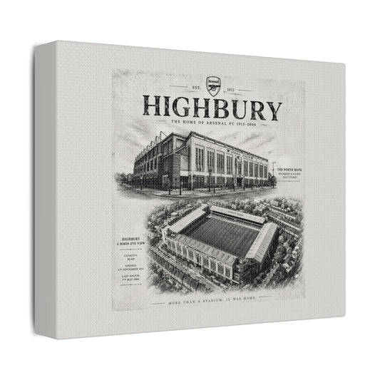 Vintage Highbury Canvas Print